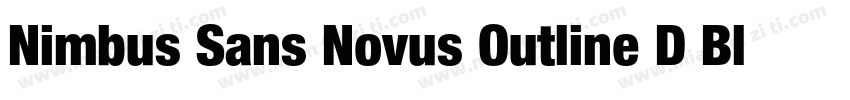 Nimbus Sans Novus Outline D Bla Reg字体转换